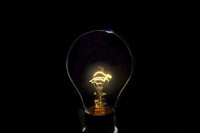 Dim light bulb fillament